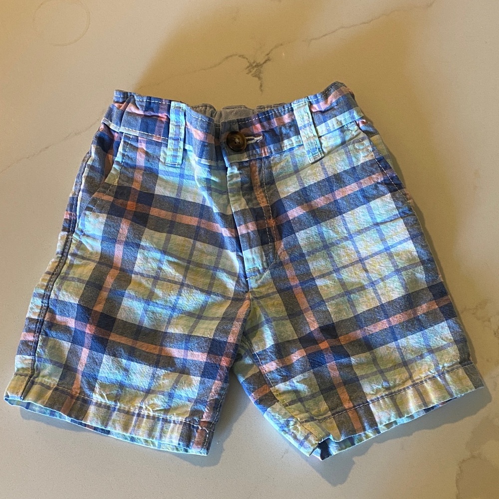 Plaid Blue Shorts